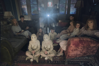 Ghosts couch livingroom magical children - a couch in a living room free wallpaper