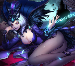 Woman demon costume bed fantasy - a demon free wallpaper