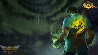 Man sword darkroom dragon yellowchest - dai jin free wallpaper