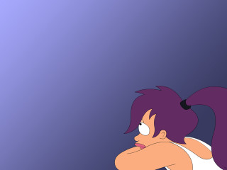 Cartoon character purple hair ponytail - the distance free wallpaper for desktop