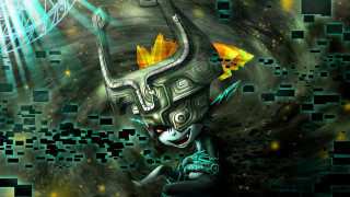 Demon strange face horns digital - square free wallpaper