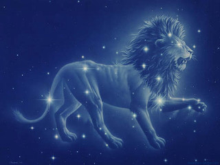 Lion stars blue sky foreground - a blue sky background free wallpaper