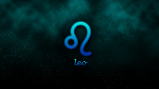 Blue zodiac sign black background - a detailed painting free wallpaper