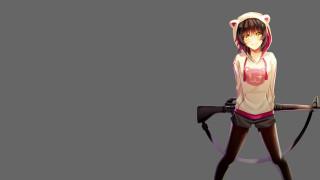 Girl bow hoodie gun bow - furry free wallpaper