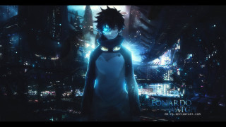 Cyberpunk man neon city night - cyberpunk art free wallpaper