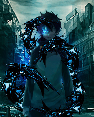 Man blue eye city street - a city street free wallpaper