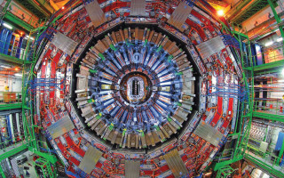 Large metal object colorful center - center free wallpaper