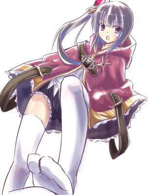 Woman red outfit sword red 3 - a red outfit free wallpaper