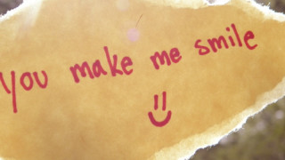 Smile message paper tree beach - a piece of paper free wallpaper
