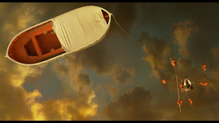 Boat kite rope clouds man - a kite in the sky free wallpaper