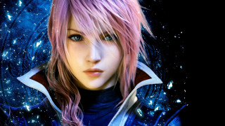 Girl pink hair blue eyes - final fantasy free wallpaper