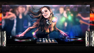 Dj ella guru holographic mixer - video art free wallpaper