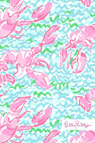 Pink blue pattern flowers green - regionalism free wallpaper