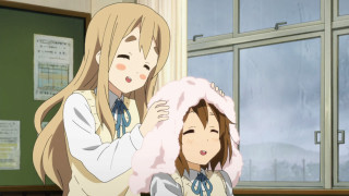 Girls classroom pink blanket rain - aguri uchida free wallpaper