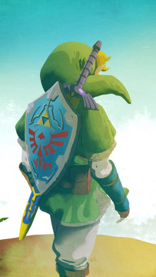 Cartoon person sword shield hill - a hill free wallpaper