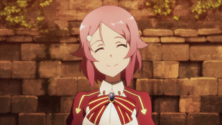 Pink hair girl red jacket - smiling free wallpaper