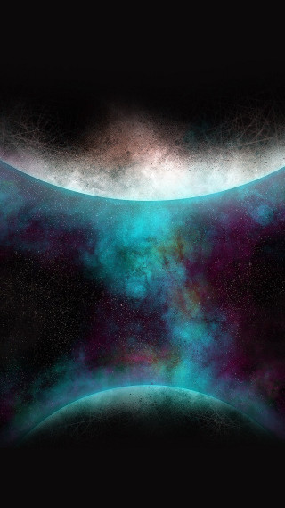 Space blue purple substance black - space art free wallpaper