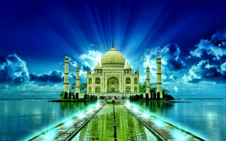 Tajwah reflection sky water beach - magical free wallpaper for desktop
