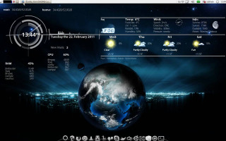 Weather map clock edenbox citylights - side and a clock free wallpaper