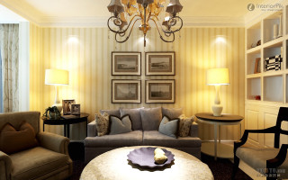 Living room couch chair table - center free wallpaper