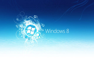 Blue background logo blue white - 8 k hd free wallpaper