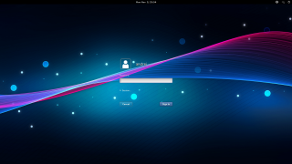 Computer screen blue pink wave - wave free wallpaper