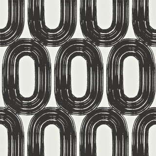 Black white pattern circle design - in the middle of the image free wallpaper