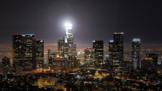 City night bright lights skyscrapers - skyscraper free wallpaper