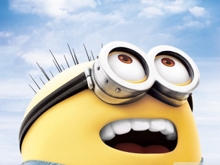 Spiked head cartoon blue sky - cute free wallpaper
