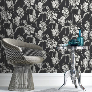 Chair table flower pattern wall - a flower pattern free wallpaper