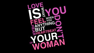 Love is typographic pink white 4 - your free wallpaper