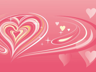 Heart swirly pattern stars image - a heart free wallpaper for desktop