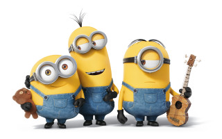 Three minions ukulele guitar fun - david teniers iii free wallpaper