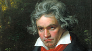 Neoclassical portrait man greyhair redbowtie - classical painting free wallpaper
