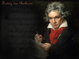 Man music writing paper painting - cinematic composition free wallpaper