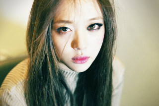 Woman long hair sweater serious 3 - long hair and a sweater free wallpaper