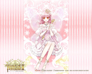 Girl pink dress flower background - a pink dress holding free wallpaper