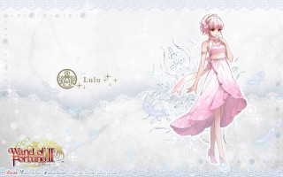 Girl pink dress portrait rococo - a white cross free wallpaper