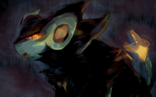 Cat glowing eye flower mouth - brom free wallpaper