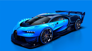 Blue sports car blue background - a shadow of the car free wallpaper