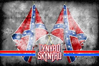 Lynnyrd skyyrd flags red white - digital free wallpaper for desktop