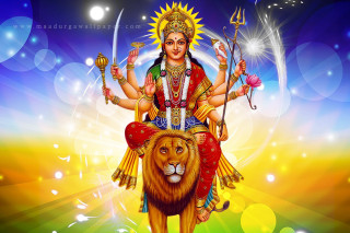Person riding lion sword crown - a painting of a person free wallpaper