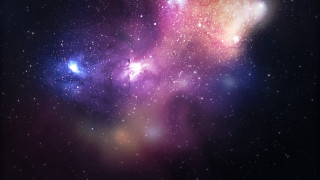 Colorful star cluster sky blue 2 - space free wallpaper for desktop