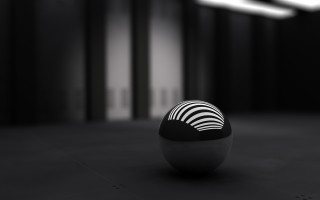 Black white photo ball room - a black curtain free wallpaper