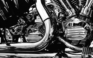 Motorcycle engine exhaust man suit - ed roth free wallpaper