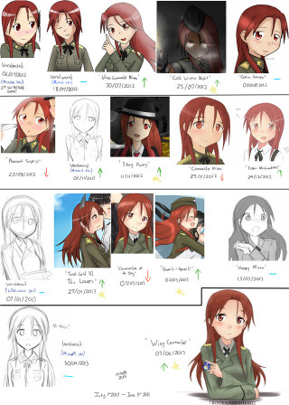 Anime character expressions illustration expressions - this picture free wallpaper