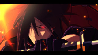 Long hair sword staring distance - long hair holding free wallpaper