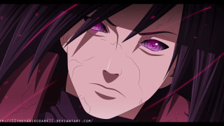 Woman purple eyes creepy look - purple eye free wallpaper