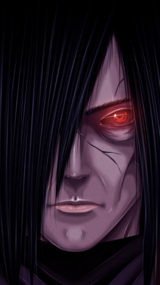Man red eyed black hair - a red eye free wallpaper