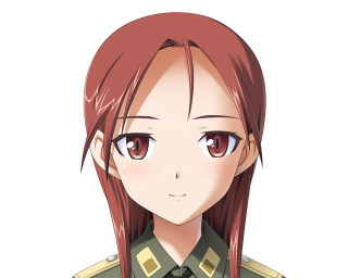 Girl uniform redhair browneyes portrait - brown eye free wallpaper